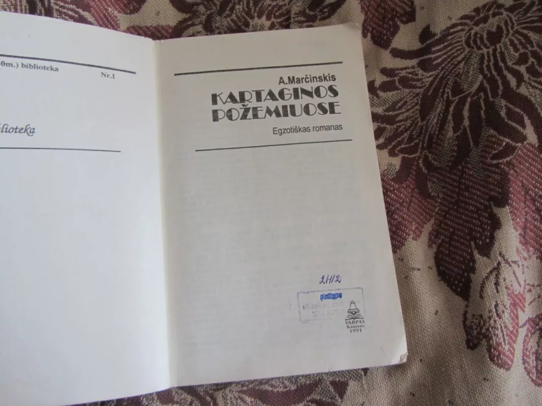 Kartaginos požemiuose - A. Marčinskis, knyga 3