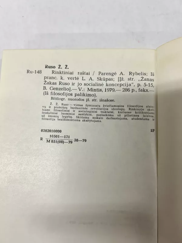 Rinktiniai raštai - Žanas Žakas Ruso, knyga 4