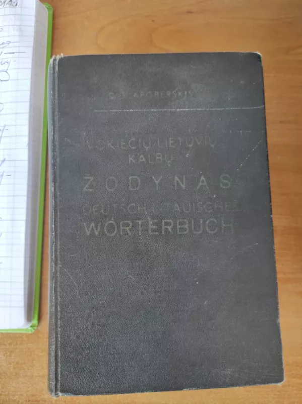 Vokiečių-lietuvių kalbų žodynas - D. Šlapoberskis, knyga 3