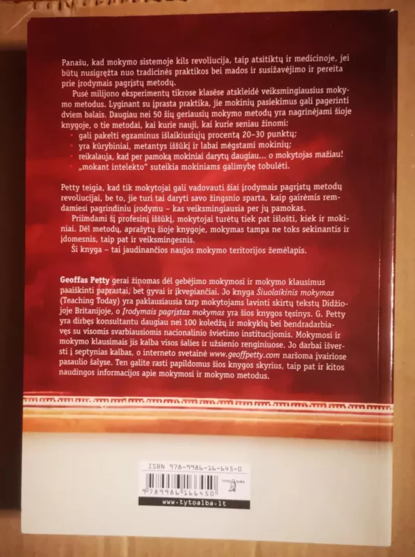 Įrodymais pagrįstas mokymas. Praktinis vadovas - Geoff Petty, knyga 3