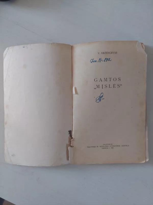 Gamtos mįslės - V. Mezencevas, knyga 6