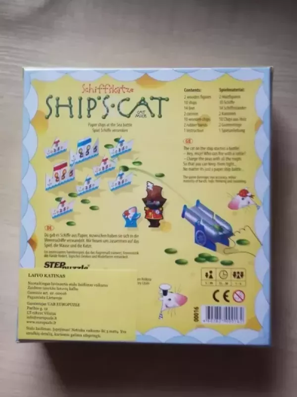 Lavinamasis stalo žaidimas "Laivo katinas" LT / Educational board game Ships's Cat -  LT - , stalo žaidimas 3