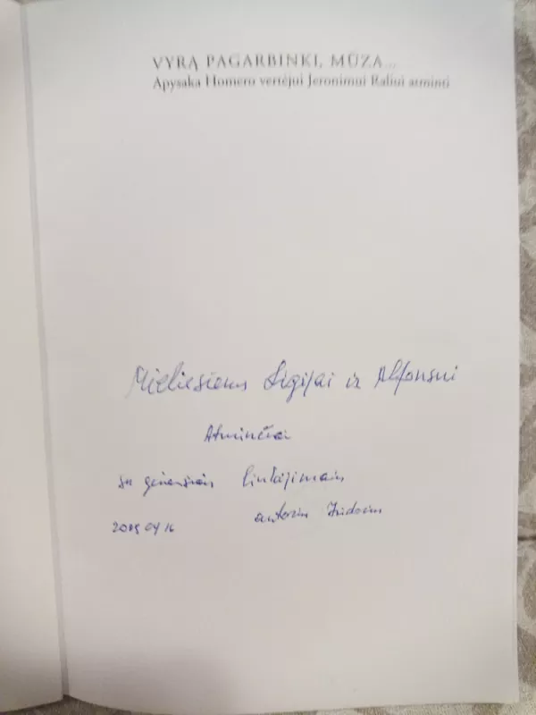 Vyrą pagarbinki mūza - Izidorius Ignatavičius, knyga 4