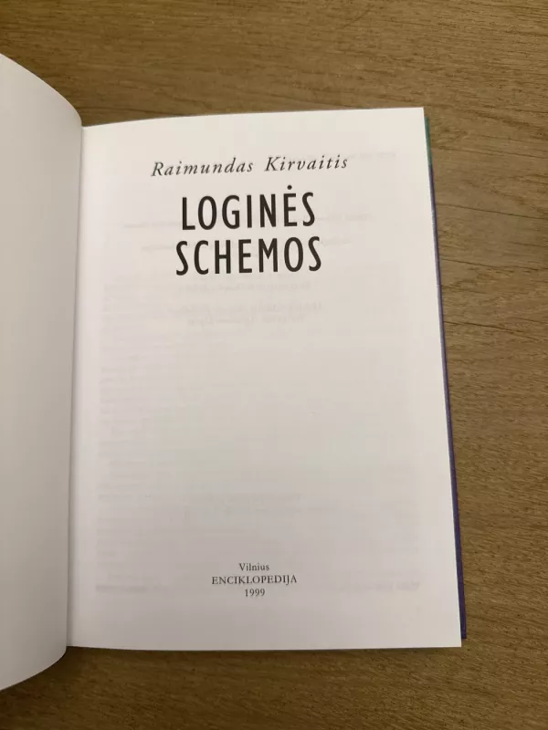 Loginės schemos - Raimundas Kirvaitis, knyga 3