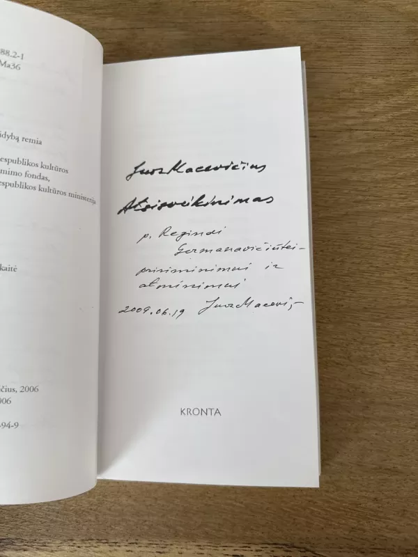 Atsisveikinimas - Juozas Macevičius, knyga 3