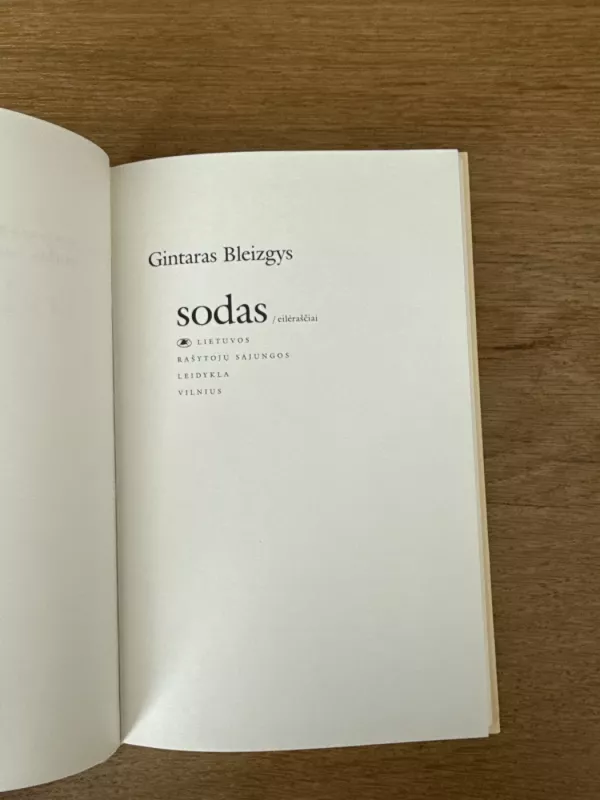 Sodas - Gintaras Bleizgys, knyga 3