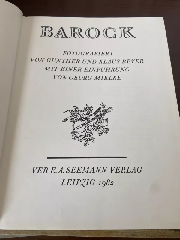 Barock - Klaus Beyer, knyga 3