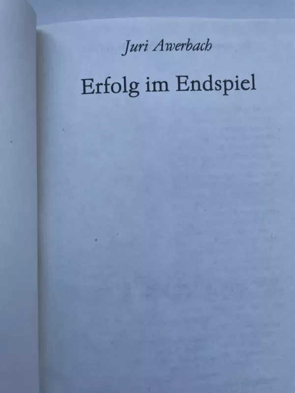 Erfolg im endspiel - J. Averbach, knyga 3