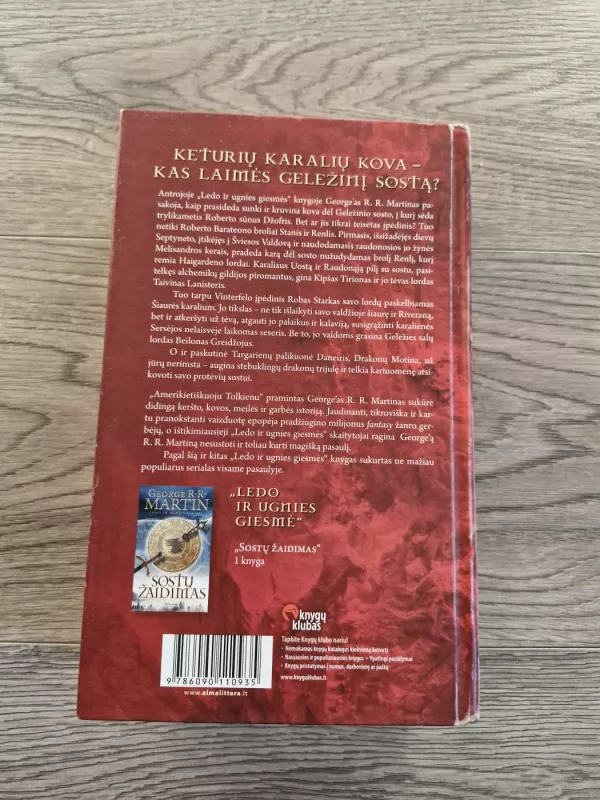 Ledo ir ugnies giesmė (2 knyga). Karalių kova - George R. R. Martin, knyga 4