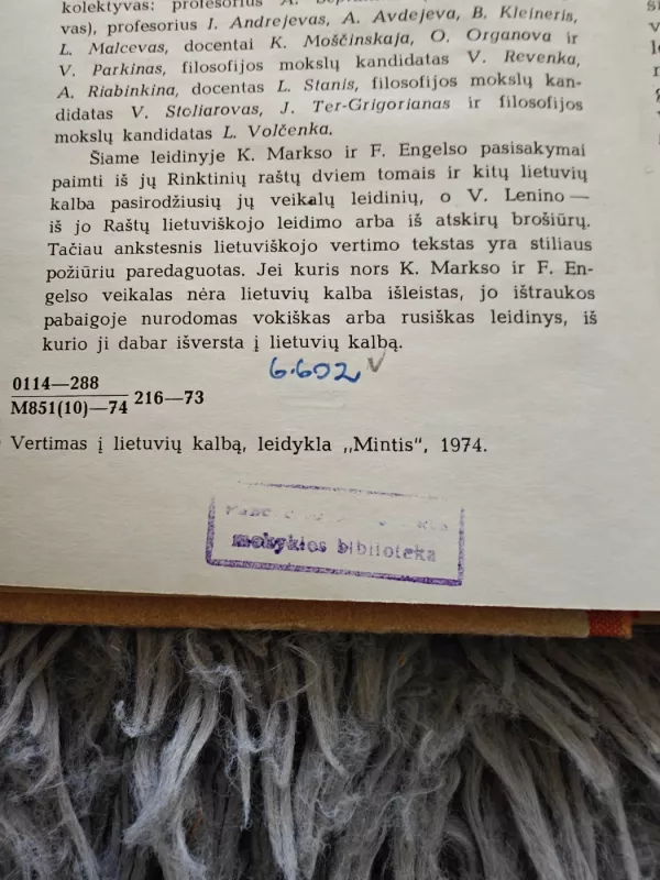 Apie dialektinį materializmą - K. Marksas, F.  Engelsas, knyga 4