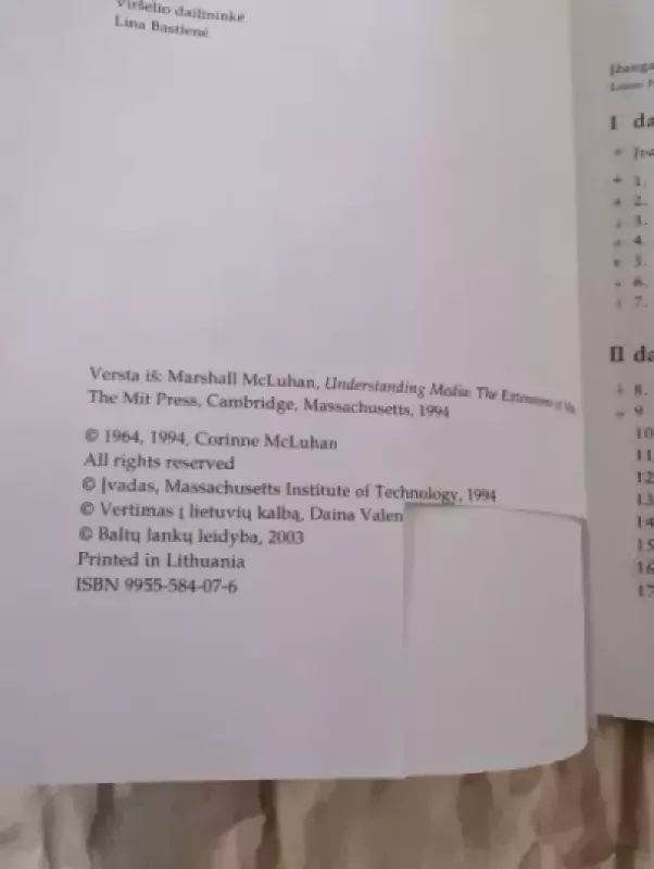 Kaip suprasti medijas: Žmogaus tęsiniai - Marshall Mcluhan, knyga 3