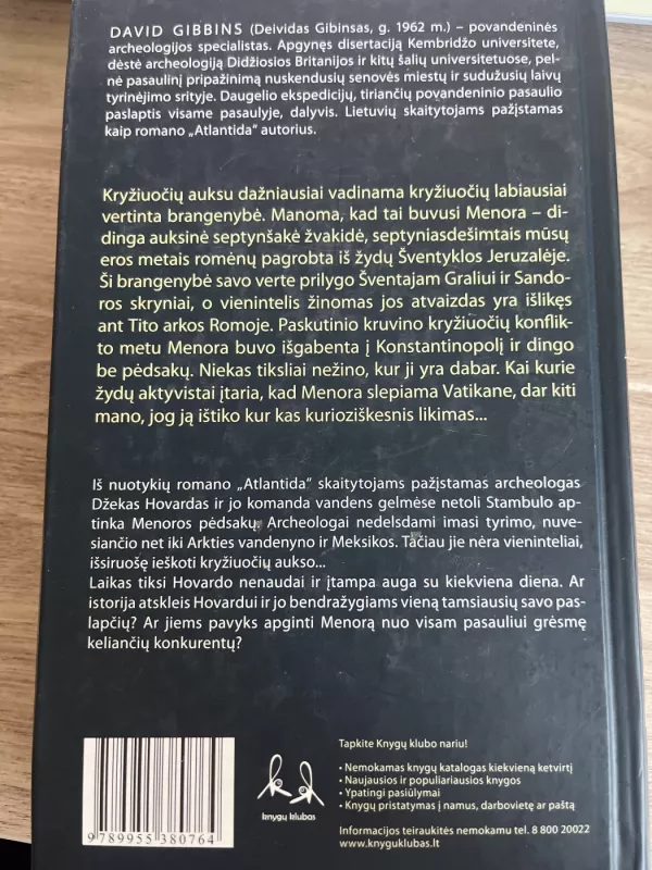 Kryžiuočių auksas - David Gibbins, knyga 3