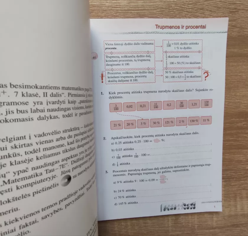 Matematika tau. 7 klasė. Pratybėlės (2 dalis) - Vanda Račkauskienė, knyga 3
