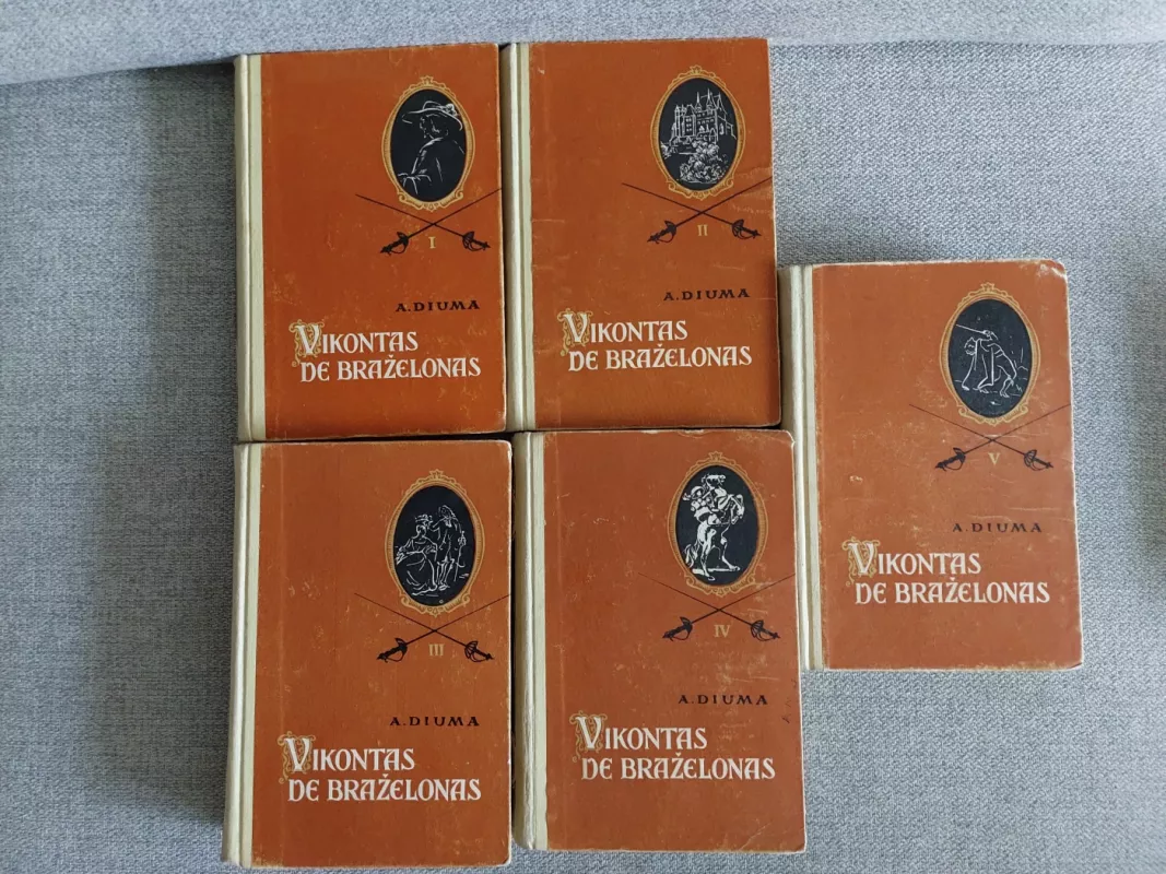Vikontas de Braželonas 1-2-3-4-5 tomai - Aleksandras Diuma, knyga 3