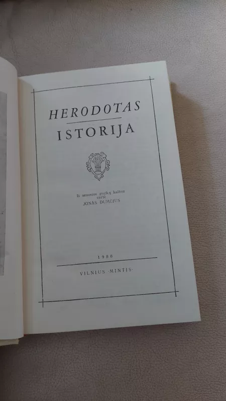 Herodotas: Istorija - Jonas Dumčius, knyga 2