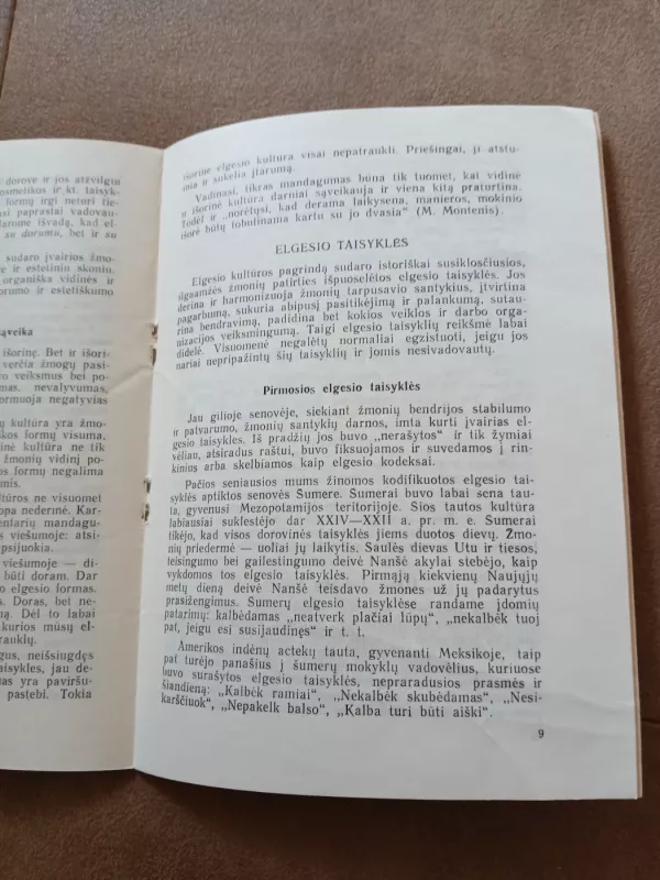 Elgesio kultūros bruožai - Vincentas Žemaitis, knyga 3