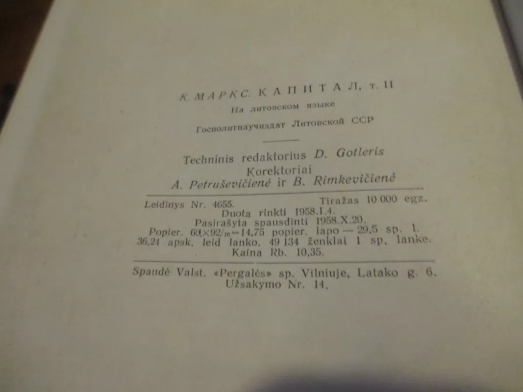 Kapitalas I-II tomai - Karlas Marksas, knyga 5