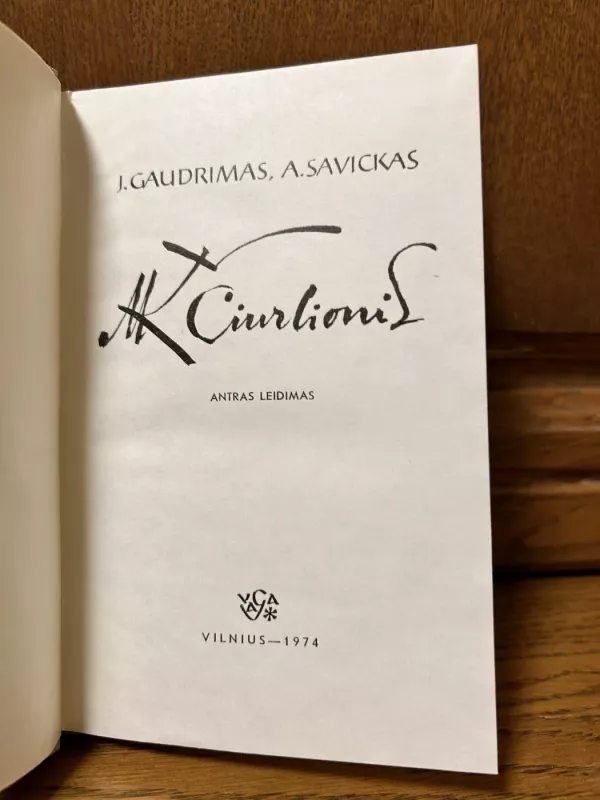 M.K. Čiurlionis - J. Gaudrimas, A.  Savickas, knyga 3