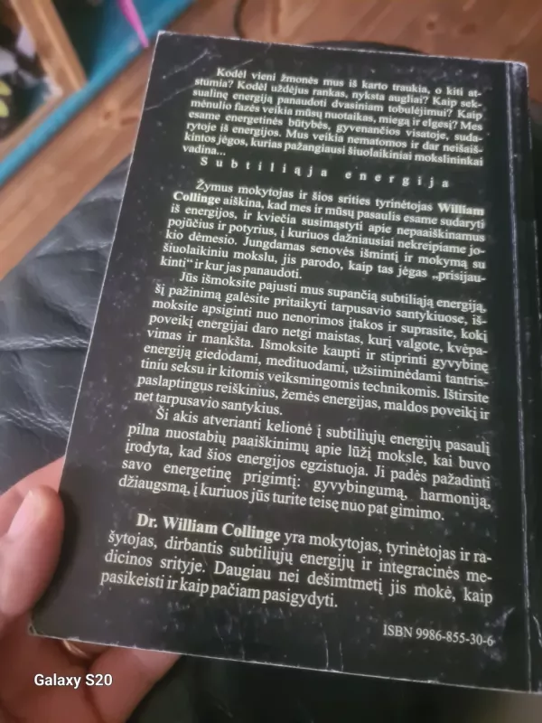Subtilioji energija: nematomų jėgų, veikiančių mūsų gyvenimą - William Collinge, knyga 4
