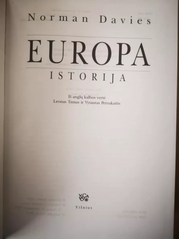 EUROPA ISTORIJA - Norman Davies, knyga 3