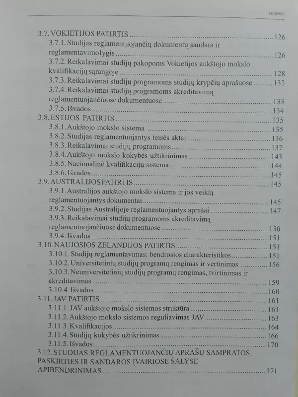 Studijas reglamentuojančių aprašų kitose valstybėse studija - Pranas Žiliukas ir kt., knyga 6