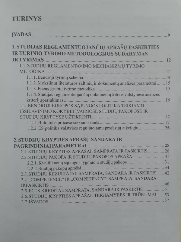 Studijas reglamentuojančių aprašų kitose valstybėse studija - Pranas Žiliukas ir kt., knyga 3