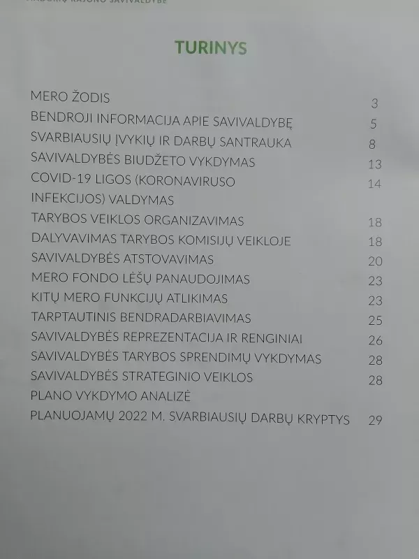 Kaišiadorių rajono savivaldybės veiklos ataskaita 2021 - Kaišiadorių rajono savivaldybė, knyga 3