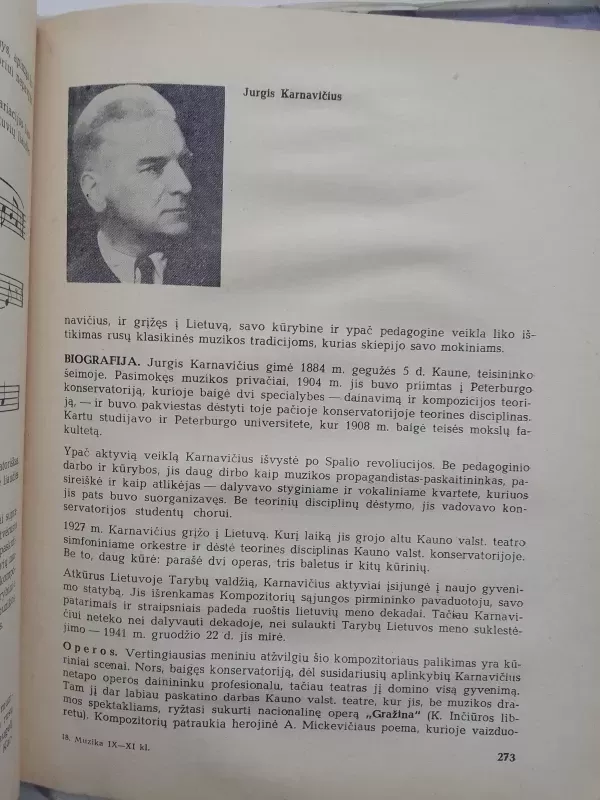 Muzika 9-11 klasei - J. Gaudrimas, A.  Savickas, knyga 6