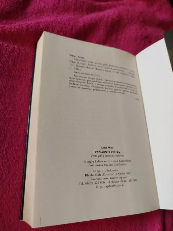 Pažadinti protą - Anna Wise, knyga 5