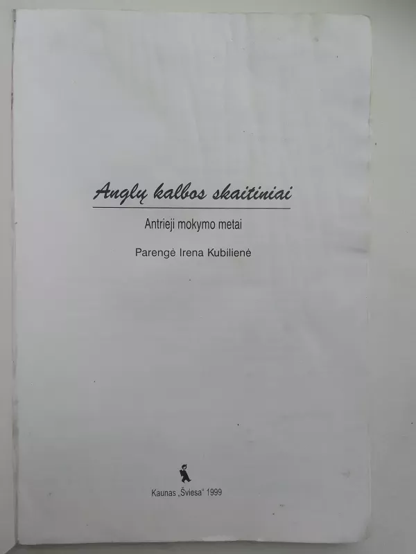 My Second Reader - Irena Kubilienė, knyga 3