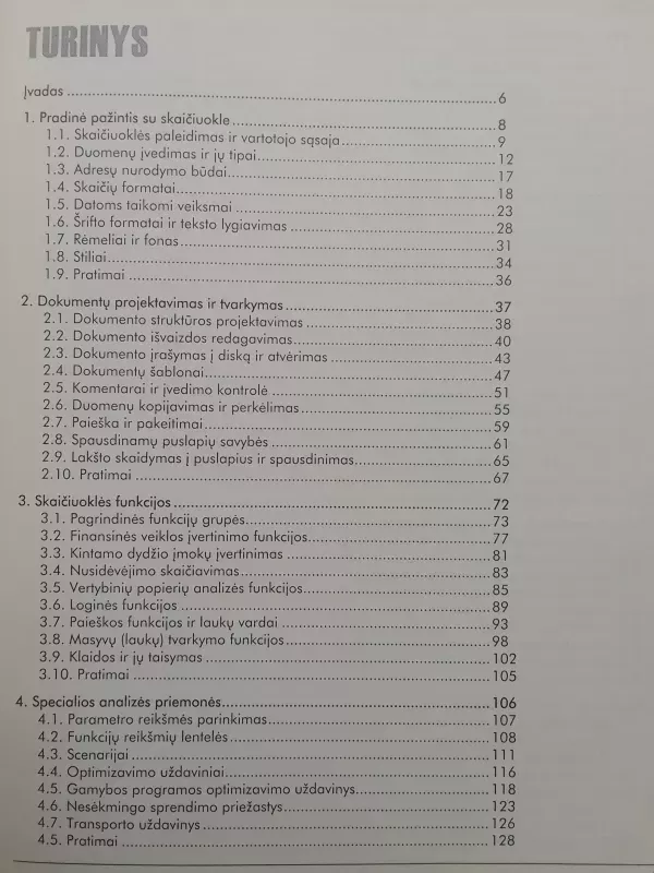 Microsoft Excel XP ir 2003 skaičiuoklių taikymas apskaitoje ir vadyboje - Antanas Vidžiūnas, knyga 4