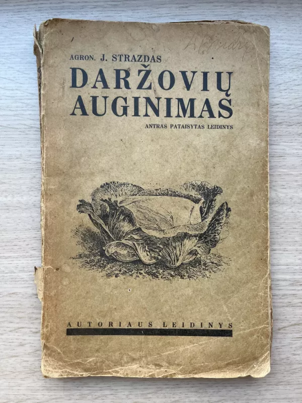 Daržovių auginimas - J. Strazdas, knyga 2