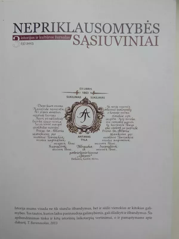 Nepriklausomybės sąsiuviniai, 2013., Nr 3 - Autorių Kolektyvas, knyga 2