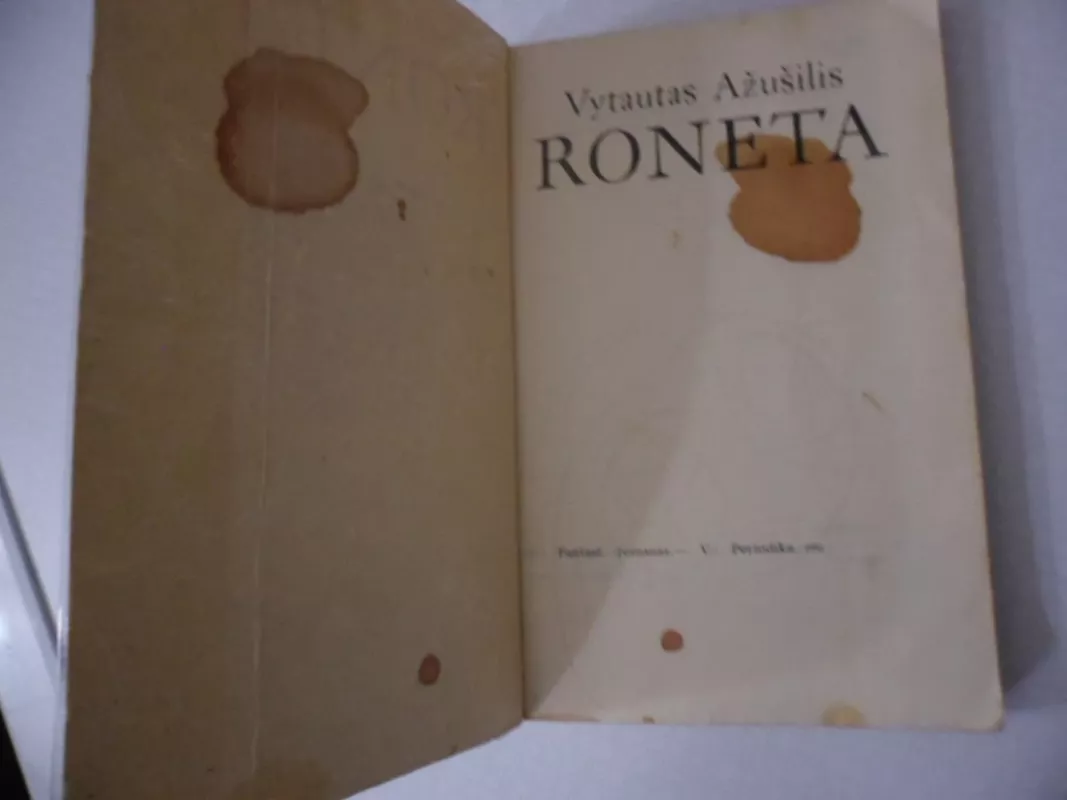 Roneta - Vytautas Ažušilis, knyga 3