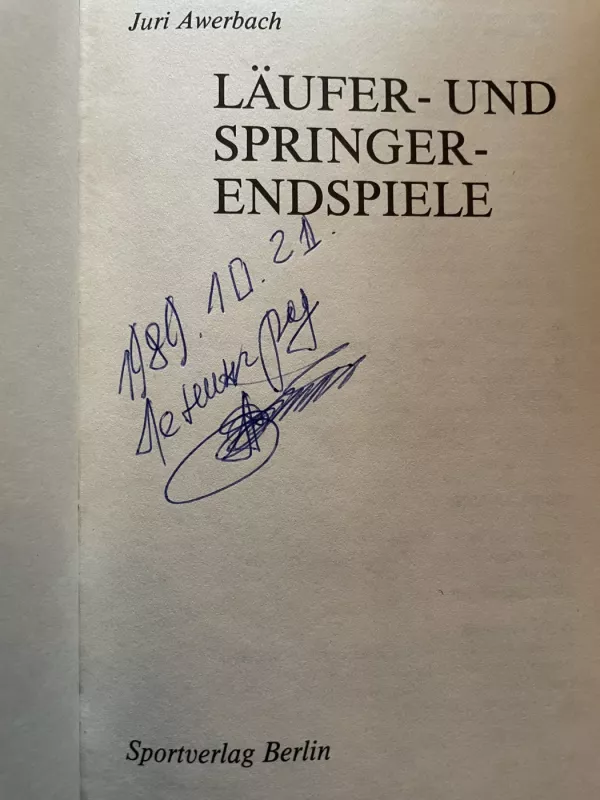 Laufer und springer endspiele - J. Averbach, knyga 3