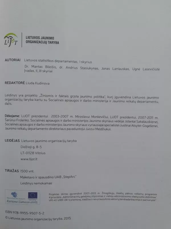 2005-2014 m. jaunimo ir jaunio politikos apžvalga - Mantas Bileišis, knyga 3