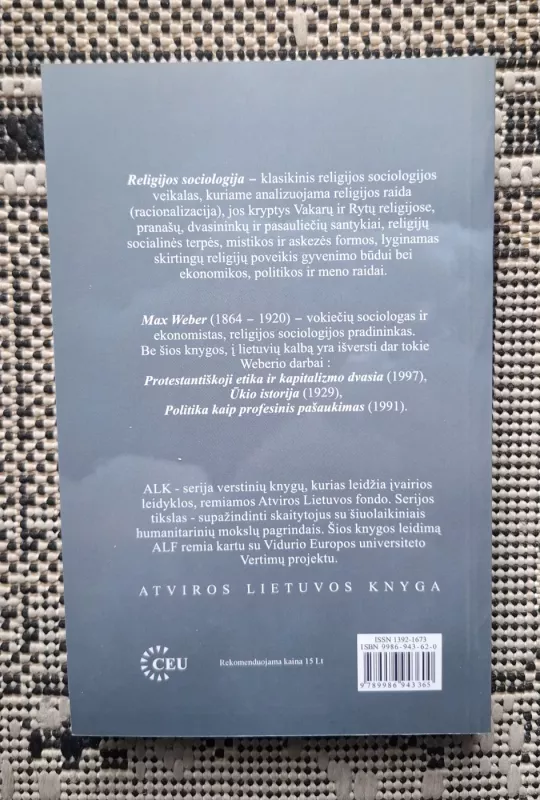 Religijos sociologija - Max Weber, knyga 3