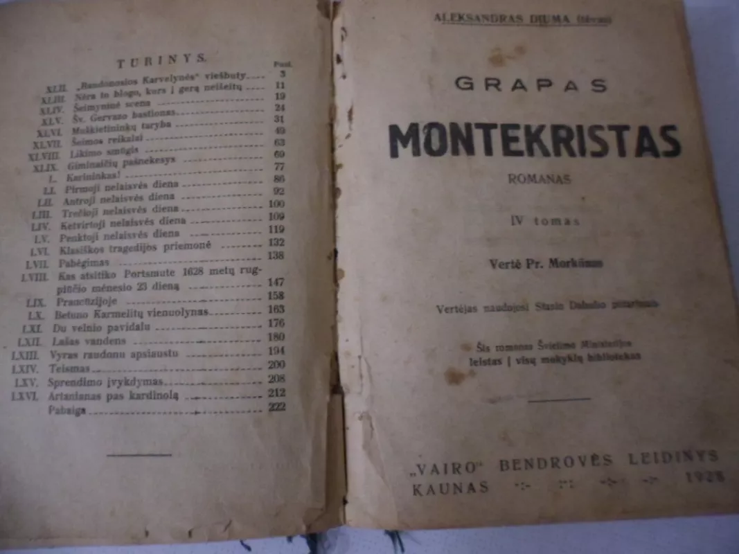 Grapas Montekristas - Aleksandras Diuma, knyga 3