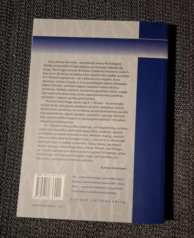 Apmąstymai apie biheiviorizmą ir visuomenę - Burrhus Frederic Skinner, knyga 3
