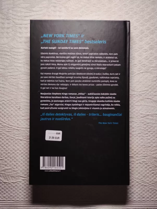 Vėliau - Stephen King, knyga 3