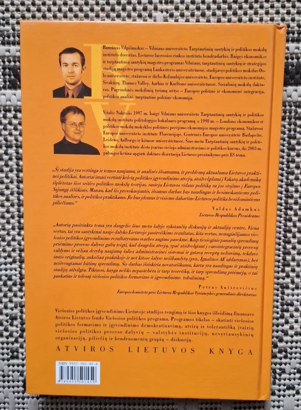 Politikos įgyvendinimas Lietuvoje ir Europos sąjungos įtaka - Ramūnas Vilpišauskas, knyga 3