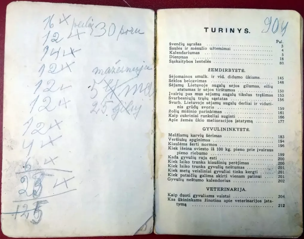 Ūkininko patarėjo kalendorius 1931 metai - Žemės ūkio rūmai, knyga 4
