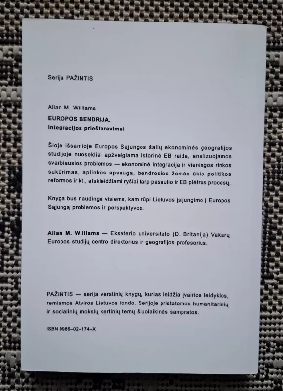 Europos bendrija - Allan Williams, knyga 3