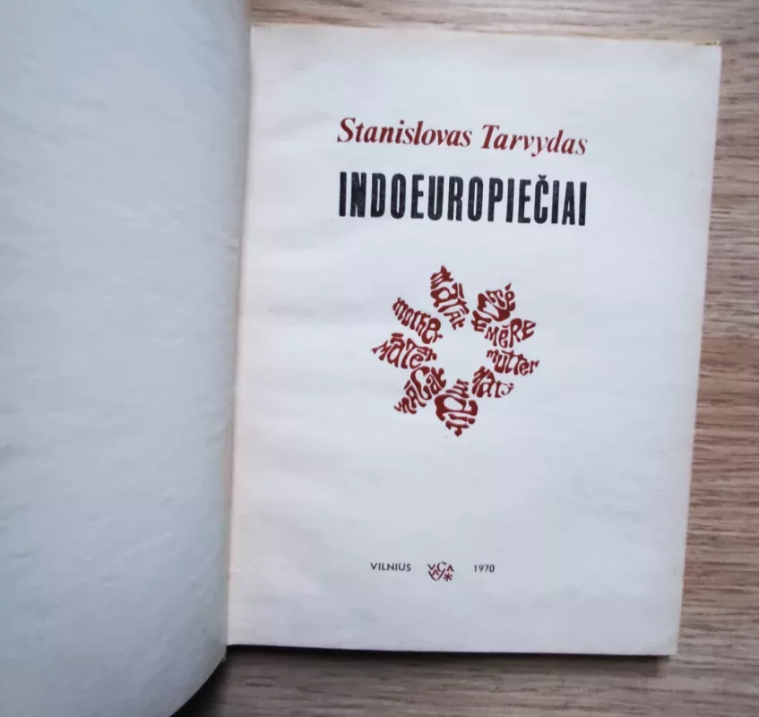 Indoeuropiečiai - Stanislovas Tarvydas, knyga 3