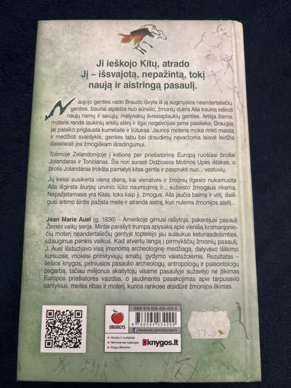 Pirmykštė moteris. Arklių slėnis. - Jean M. Auel, knyga 3