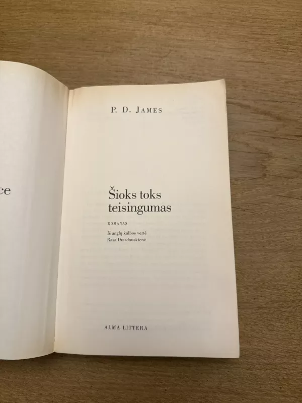 Šioks toks teisingumas - P. D. James, knyga 3