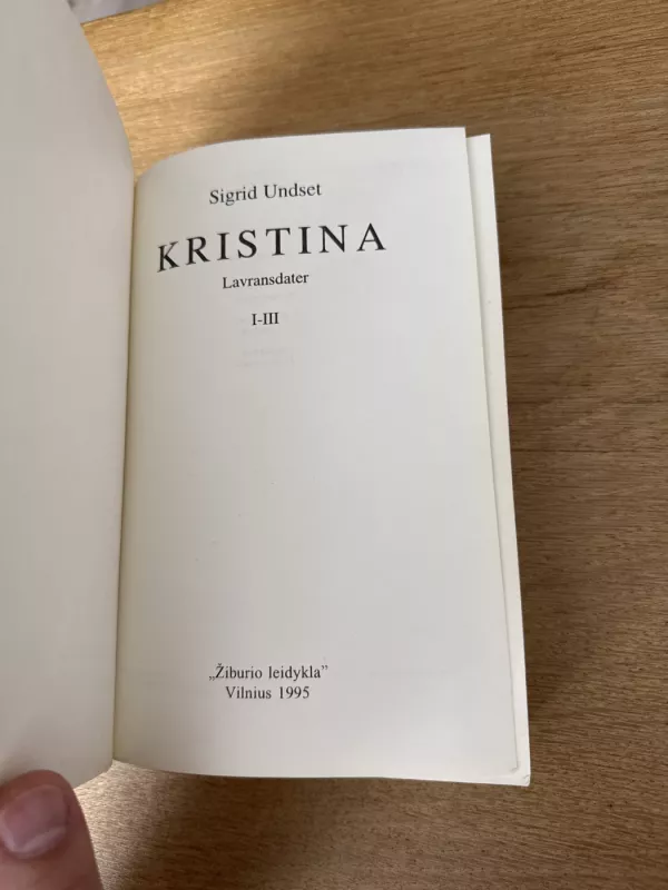 Kristina Lavransdater I-III - Sigrid Undset, knyga 3