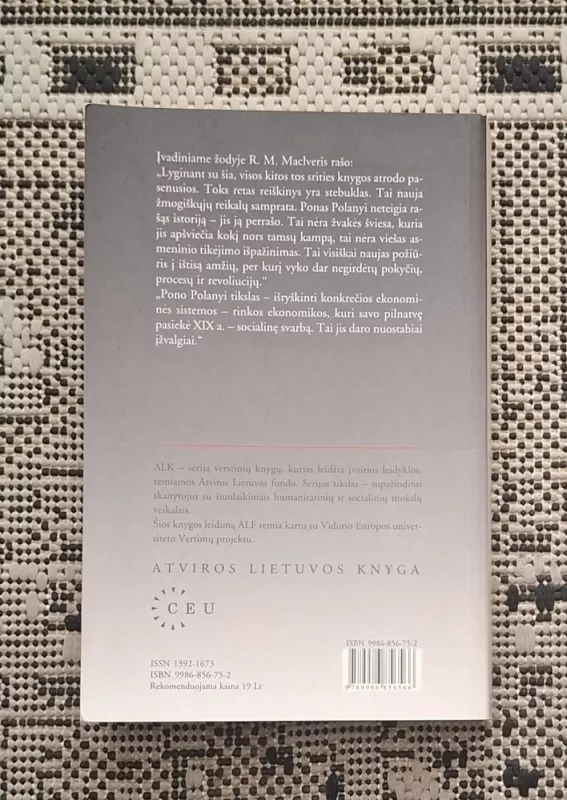 Didžioji transformacija - Karl Polanyi, knyga 3