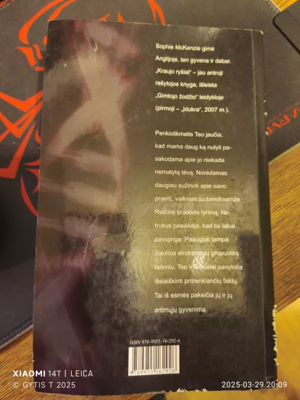 Kraujo ryšiai - Sophie McKenzie, knyga 2