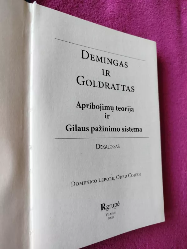 Dekalogas. Apribojimų teorija ir Gilaus pažinimo sistema - Autorių Kolektyvas, knyga 3